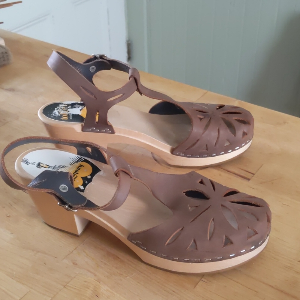 Swedish Hasbeens Lacy platform sandal